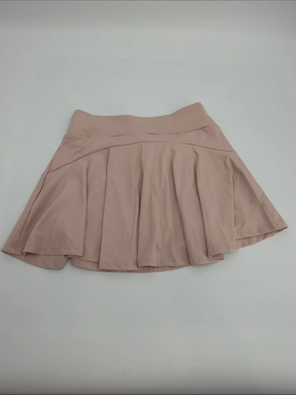 ALO Yoga Rose Taupe Circle Skirt with Matching Sports Bra